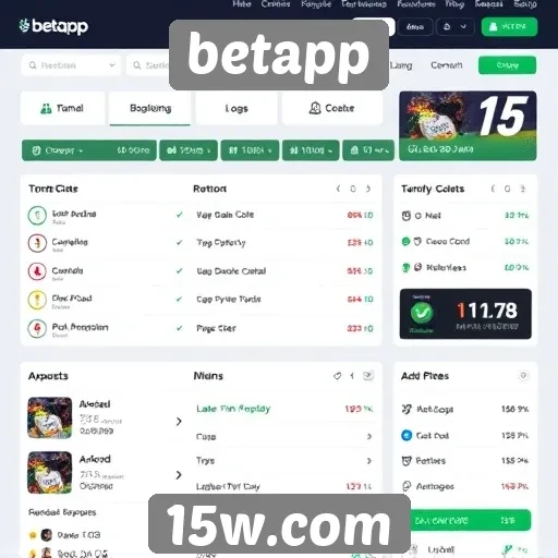 Apostas esportivas em destaque no site betapp