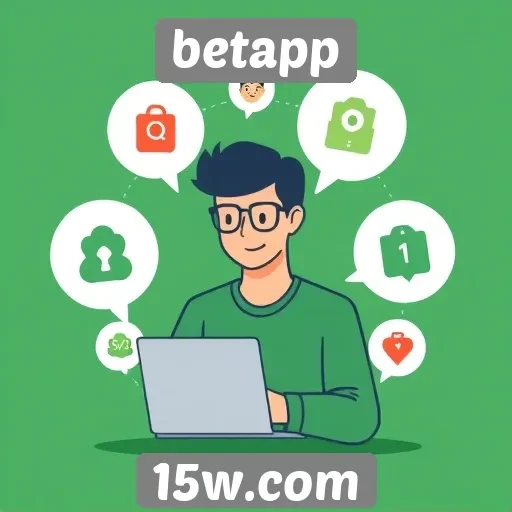 Experiência do usuário no site betapp